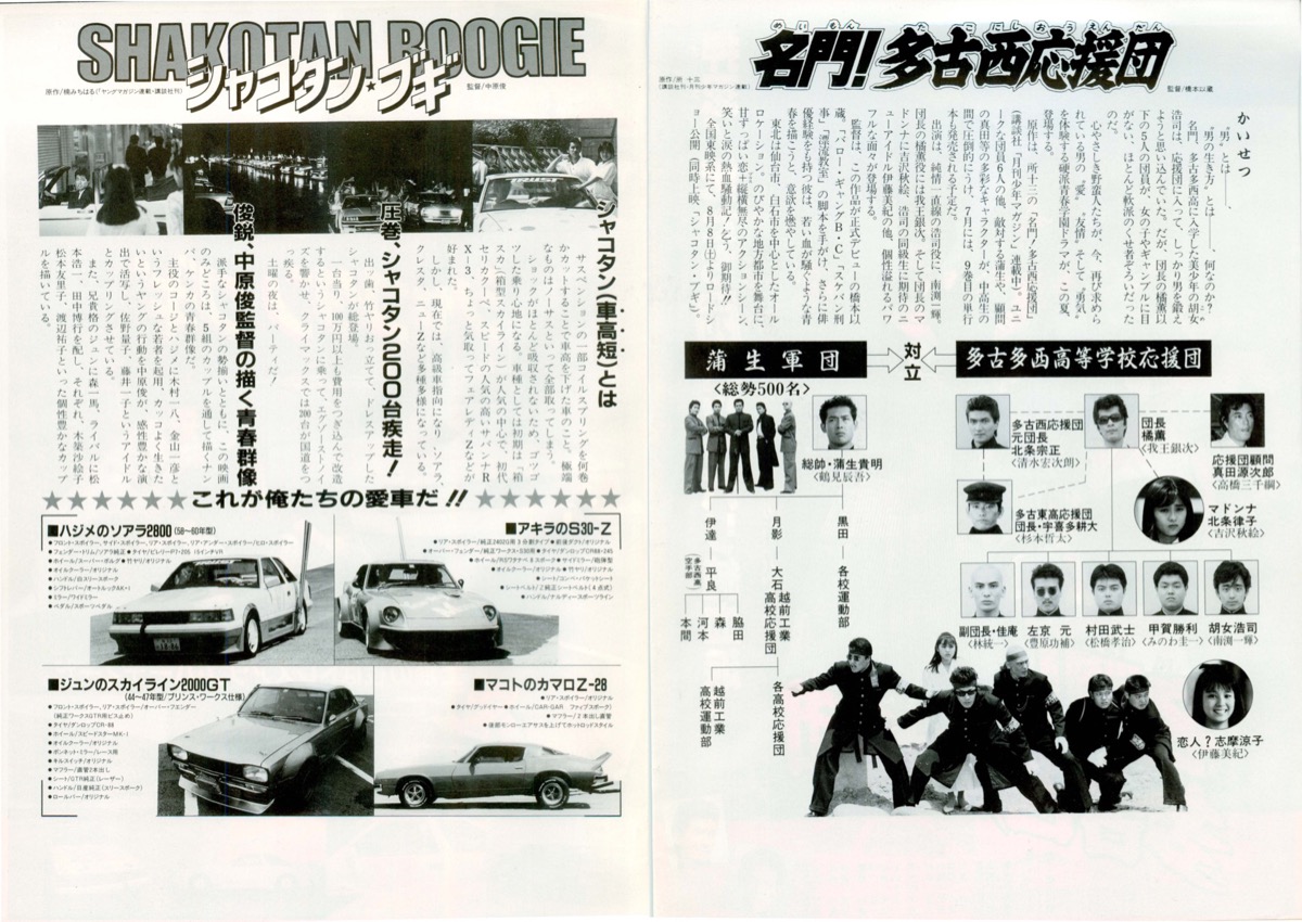 名門！多古西応援団,シャコタン・ブギ