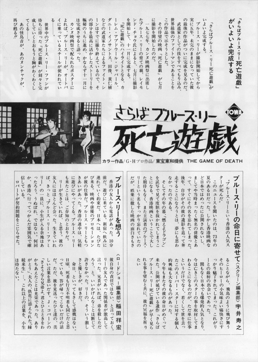 さらばブルース・リー 死亡遊戯