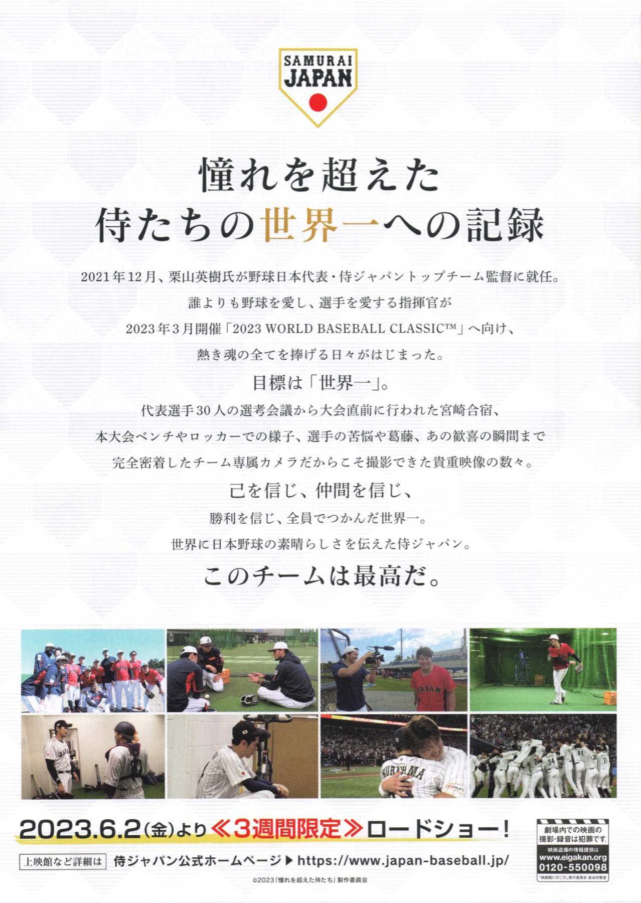 憧れを超えた侍たち　世界一への記録