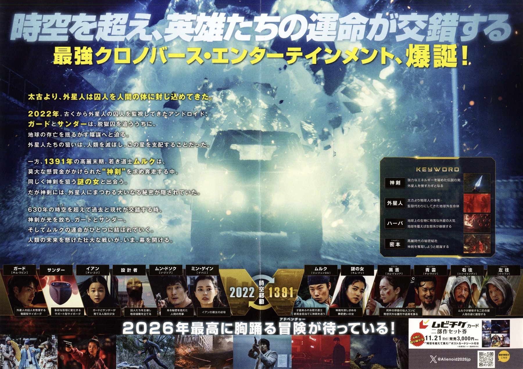 超時空英雄伝エイリアノイド　PART1：神剣激突,PART2：終局決戦　